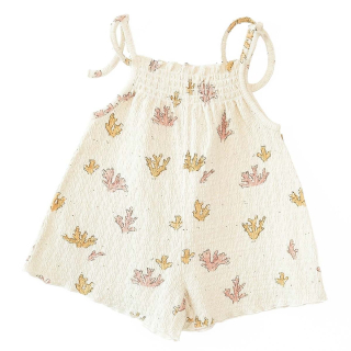 Play Up Jumpsuit Creme Bloemenprint