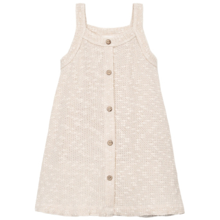Play Up jurk crème embellished pique dress meisjes voorkant