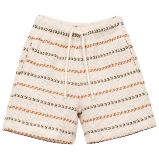 Play Up korte broek beige/bruin strepenprint