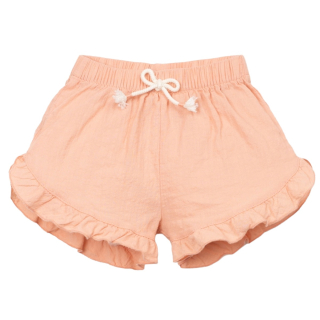 Play Up korte broek oranje ruffle baby
