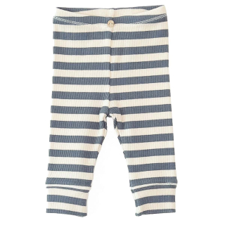 Play Up Legging Creme/Blauw Knoop Strepenprint