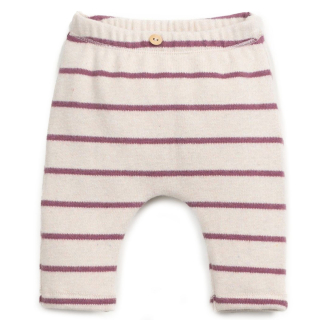 Play Up Legging Creme/Paars Strepen Amora Baby