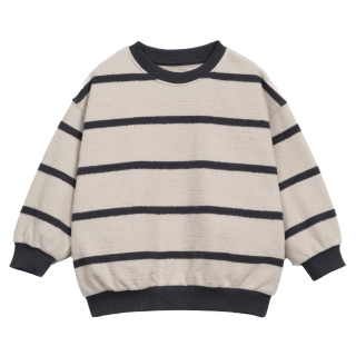 Play Up Sweater Creme/Grijs Strepenprint
