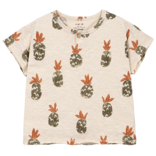 Play Up t-shirt beige/groen ananas