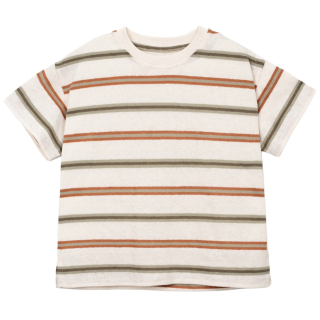 Play Up t-shirt beige/groen strepen