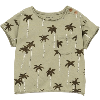 Play Up T-shirt groen palmbomen baby