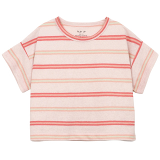 Play Up T-shirt roze strepen