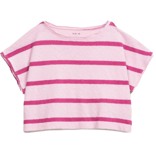 Play Up T-shirt-Roze Strepen