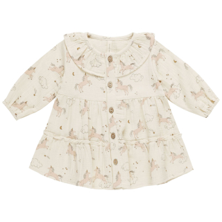 Quincy Mae Jurk Creme Unicorn