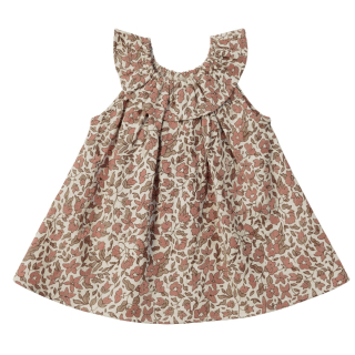 Quincy Mae Jurk Met Bloomer Bruin Bloemenprint