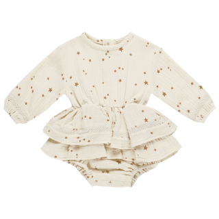 Quincy Mae Romper Creme Sterren