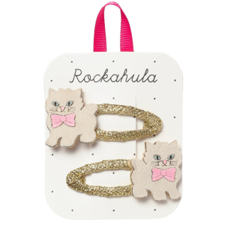 Rockahula Haarclip Cute Kitten Goud Set van 2