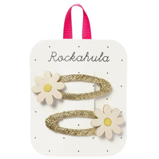 Rockahula haarclip goud bloem 2 stuks meisjes haaraccessoire zomer