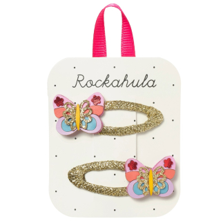 Rockahula haarclip goud vlinder 2 stuks meisjes haaraccessoire