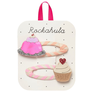 Rockahula Haarclip Jelly And Cake Roze Creme Set van 2