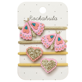 Rockahula Haarelastiekjes Bright Wing Butterfly Goud Set van 4