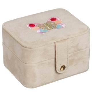 Rockahula sieradendoos creme vlinder carnival butterfly jewellery box