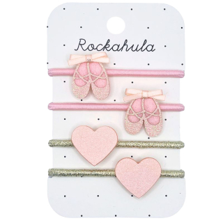 Rockahula Haarelastiekjes Ballet Roze 4 Stuks