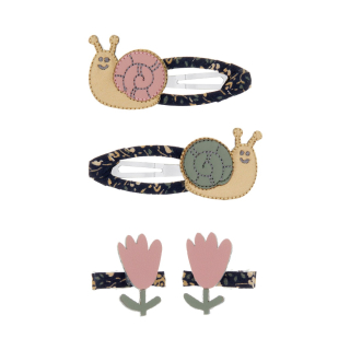 Mimi & Lula Mini Sammy snail clip pack slakje en bloem