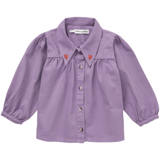 Sproet & Sprout Blouse Paars Hartjes