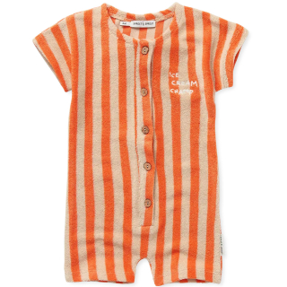 Sproet & Sprout baby jumpsuit met Ice Cream Champ detail in badstof