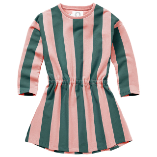 Sproet & Sprout Jurk Groen/Roze Strepen