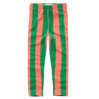 Sproet & Sprout Legging Oranje/Groen Strepenprint