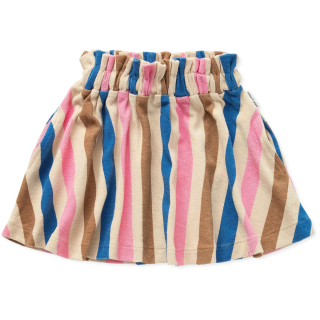 Sproet & Sprout rok met bruin, roze en blauwe strepen