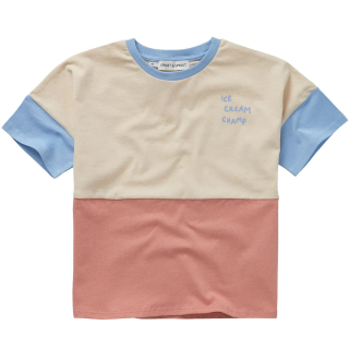 Sproet & Sprout T-shirt Ice Cream Champ beige/blauw/rood
