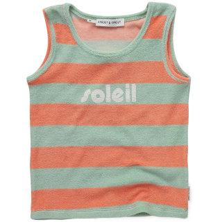 Sproet & Sprout tanktop groen oranje strepen Soleil badstof