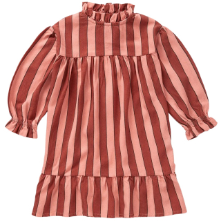 Sproet & Sprout Jurk Gestreept Roze Bruin
