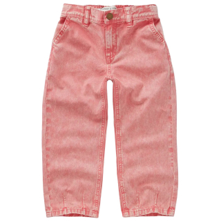 Sproet & Sprout Spijkerbroek Wide Roze in de kleur Bloom met een losse wide fit en subtiele vintage wassing.
