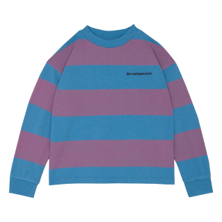 The Campamento Longsleeve Blauw/Paars Strepenprint