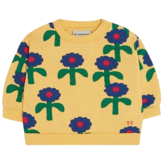 The Campamento Sweater Bloemenprint Geel Blauw Baby