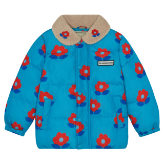 The Campamento Winterjas Blauw Bloemen