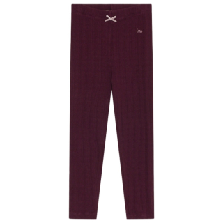 The New Society TNS Legging Winetasting rood voor meisjes van 100% katoen