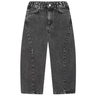 The New Society spijkerbroek moonless night grijs tns denim twist trouser voorzijde