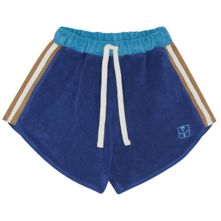 The Campamento korte broek blauw badstof voor de jongens