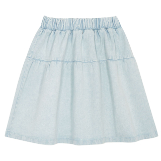 The Campamento rok lichtblauw voor kinderen met elastische tailleband