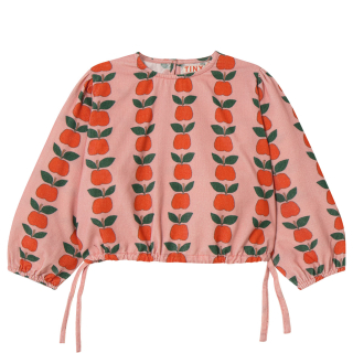 Tiny Cottons Blouse Roze/Rood/Groen Appels Rib
