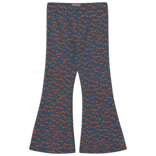 Tiny Cottons Flared Broek Blauw/Rood/Groen Appels