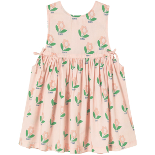 Tiny Cottons jurk roze bloemenprint en strikjes