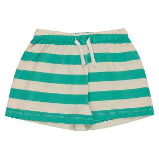 Tiny Cottons Korte Broek Groen/Creme Strepenprint