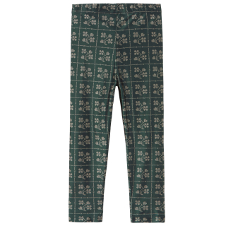 Tiny Cottons Legging Shiny Dots Flowers Groen