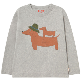 Tiny Cottons Longsleeve Two Dogs Grijs