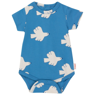 Tiny Cottons Romper Blauw Vogelprint