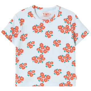 Tiny Cottons T-shirt blauw bloemenprint