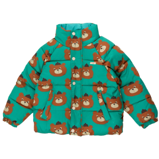 Tiny Cottons Winterjas Groen/Bruin Beren