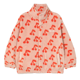Tiny Cottons Jas Roze/Rood Kersen Teddy