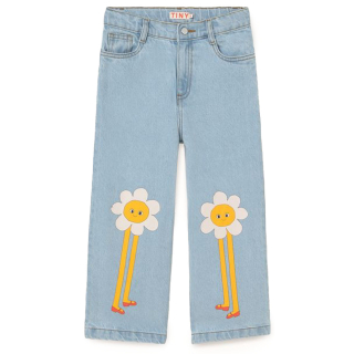 Tiny Cottons Spijkerbroek Blauw Bloem Daisy
